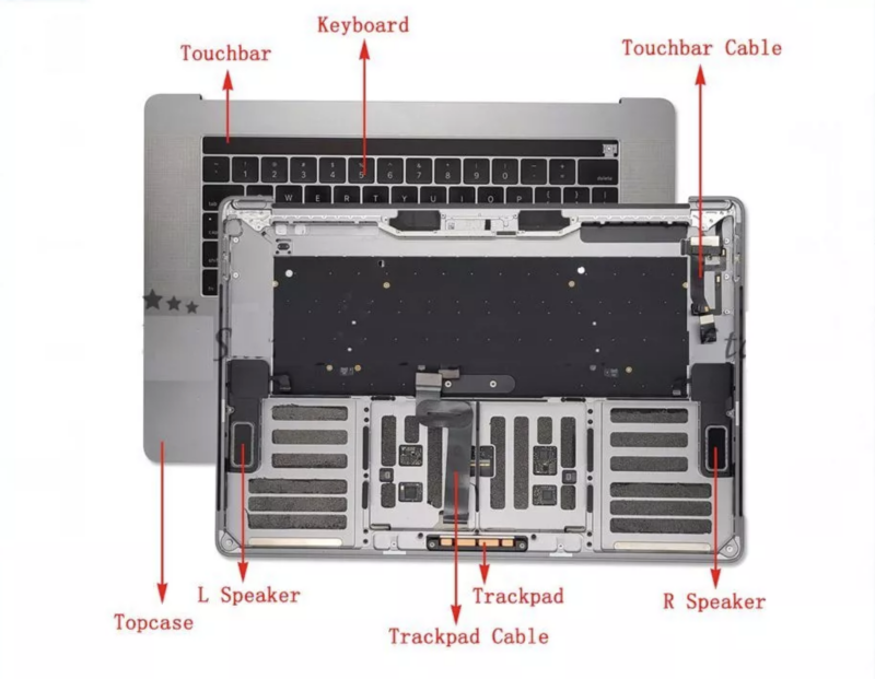 Complete Top Case (No Battery)